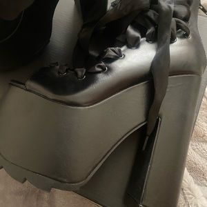 Platform ballerina style platform shoes